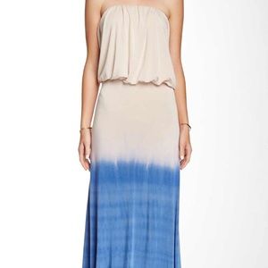 Go Couture strapless tie die maxi dress